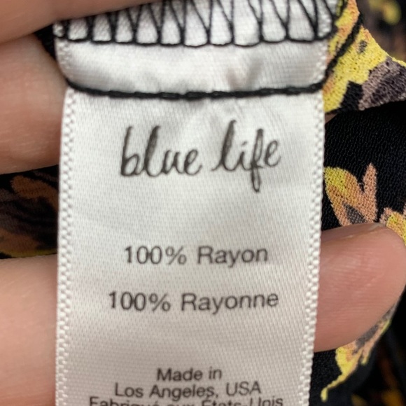 Blue Life Deep V Floral Sundress in Black Multi - Picture 6 of 7